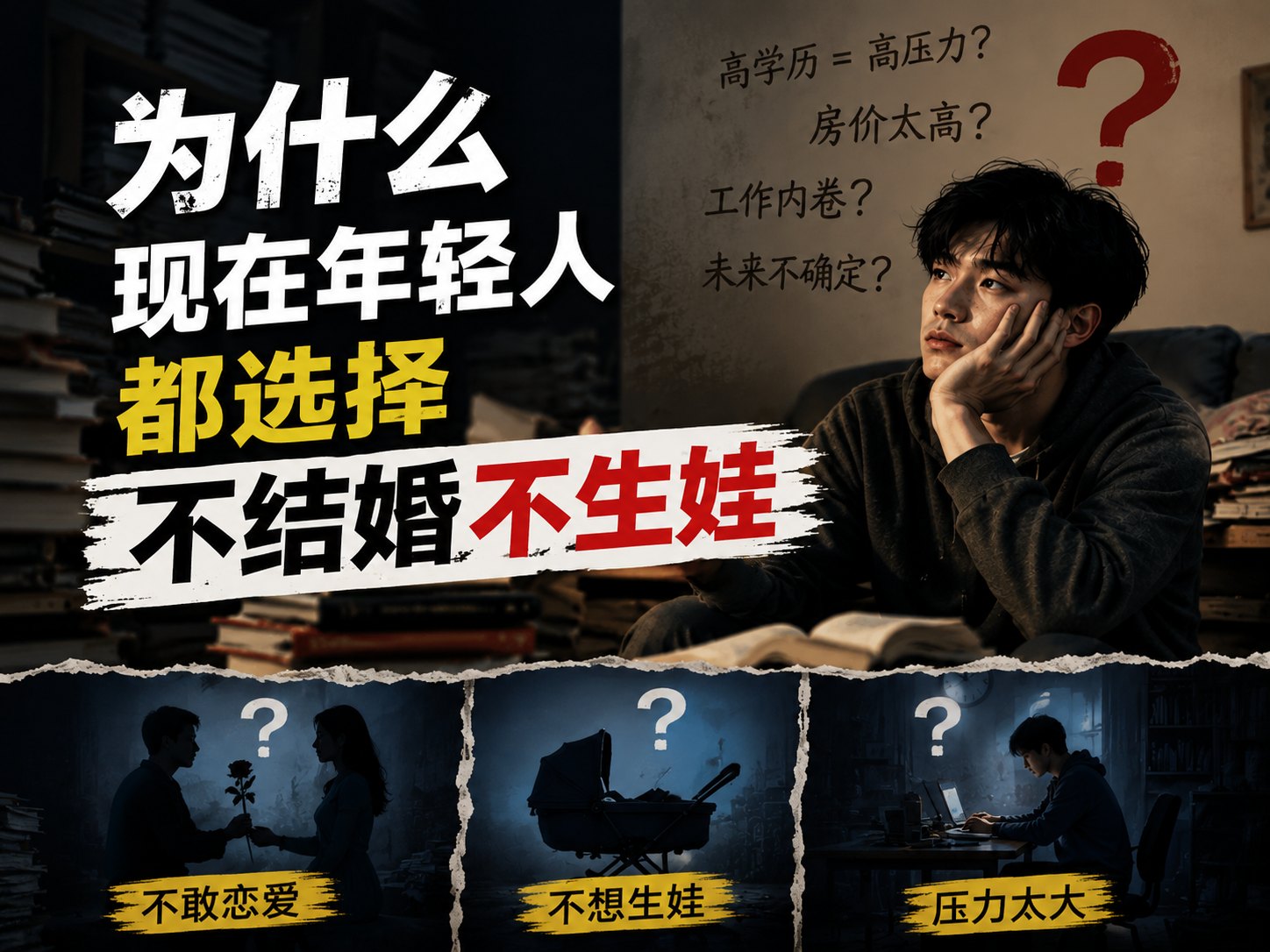 为什么年轻人越来越不想恋爱、结婚、生孩子?